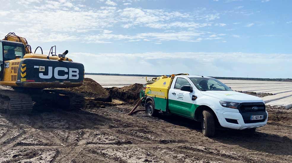 Nettoyage de canalisation chez un agriculteur de Gironde